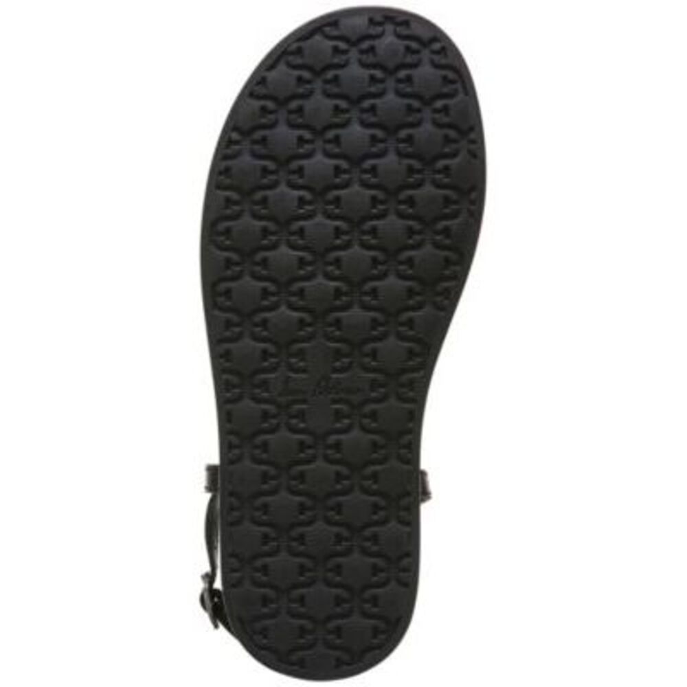 NWT SAM EDELMAN Womens Black Naomi Round Toe Wedge Leather Sandals Shoes 9.5 M - Picture 4 of 5